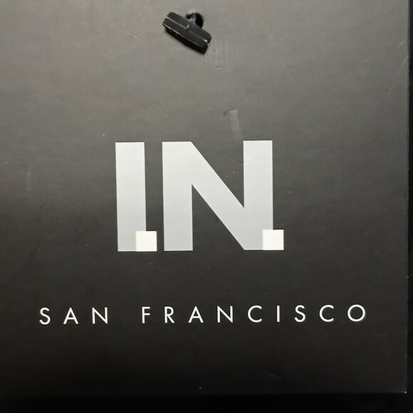 BLACK WIDE LEG POLY PANTS WITH SHEER OVERLAY, BLACK, BY I.N. SAN FRANCISCO XL - Picture 2 of 8